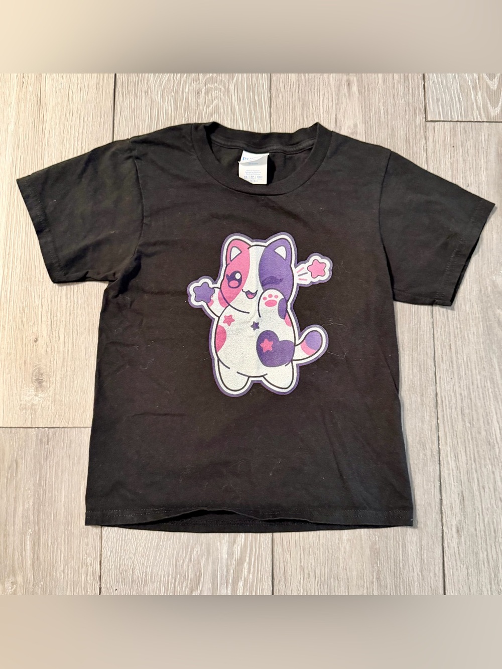 Meemeows Squishy Cat Graphic Tee Youth XS